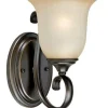 Budget Patriot Lighting® Mavis Oil-Brushed Bronze With Gold Accents 1-Light Wall Light