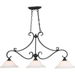 Budget Patriot Lighting® Monrovia Oil Burnished Bronze 3 Light Chandelier
