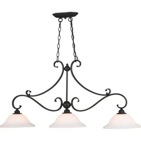 Budget Patriot Lighting® Monrovia Oil Burnished Bronze 3 Light Chandelier