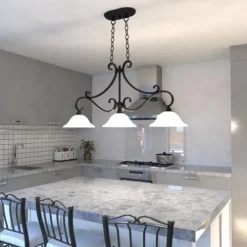 Budget Patriot Lighting® Monrovia Oil Burnished Bronze 3 Light Chandelier