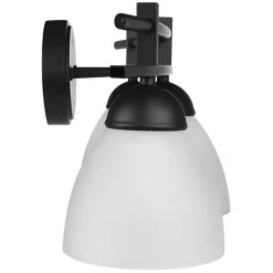 Budget Patriot Lighting® Meila 3-Light Matte Black Integrated Led Vanity Light