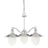 Budget Patriot Lighting® Marina Bay 3-Light Polished Nickel Chandelier