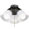 Budget Patriot Lighting® Porter Ii 3-Light Oil-Rubbed Bronze Led Ceiling Fan Light