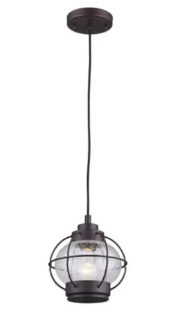 Budget Patriot Lighting® Potter Oil-Rubbed Bronze 1-Light Pendant