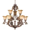Budget Patriot Lighting® Seville 9-Light Aged Bronze Chandelier