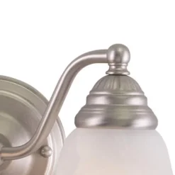 Budget Patriot Lighting® Standford Brushed Nickel 2 Light Vanity Light