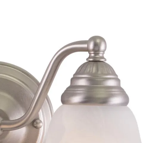 Budget Patriot Lighting® Standford Brushed Nickel 2 Light Vanity Light