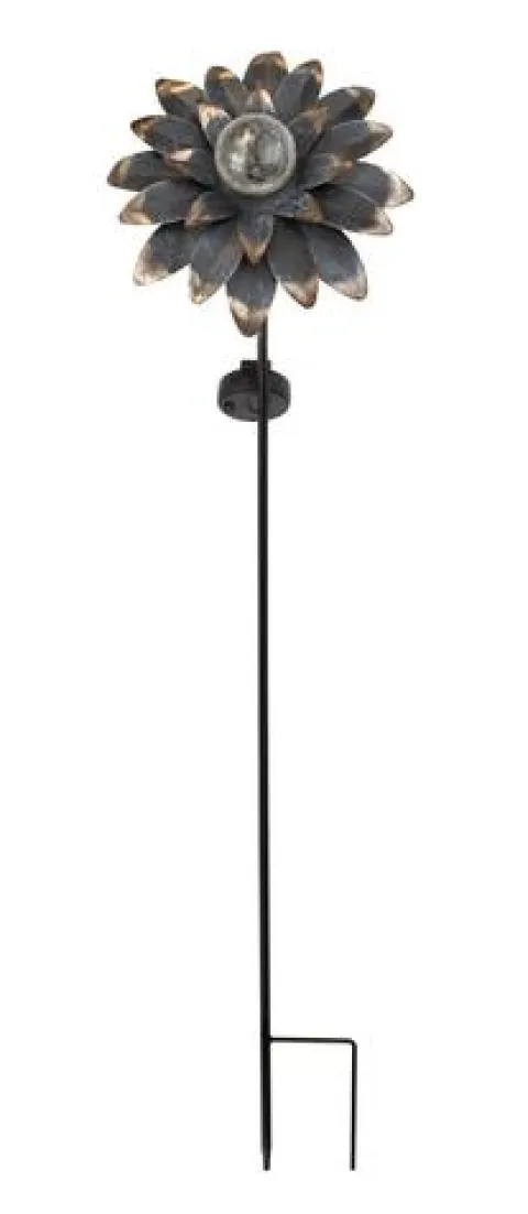 Budget Patriot Lighting® Solar Integrated Led Galvanized Flower Landscape Light