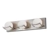 Budget Patriot Lighting® Trevor Satin Nickel 3-Light Vanity Light