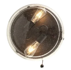 Budget Patriot Lighting® Talia Matte Black 2-Light Flush Mount Ceiling Light