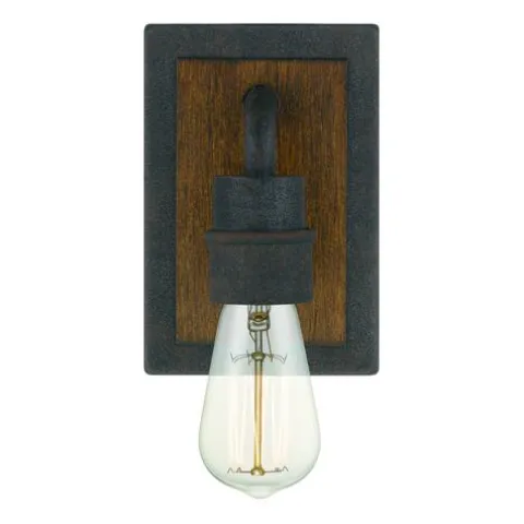 Budget Patriot Lighting® Wheland Matte Black 1-Light Vanity Light