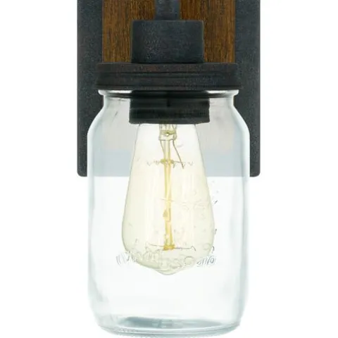 Budget Patriot Lighting® Wheland Matte Black 1-Light Vanity Light