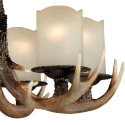 Budget Patriot Lighting® Yoho Black Walnut 6 Light Chandelier
