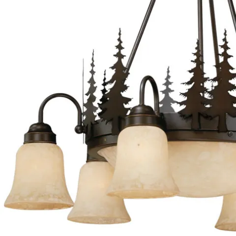 Budget Patriot Lighting® Yosemite Burnised Bronze 9 Light Chandelier