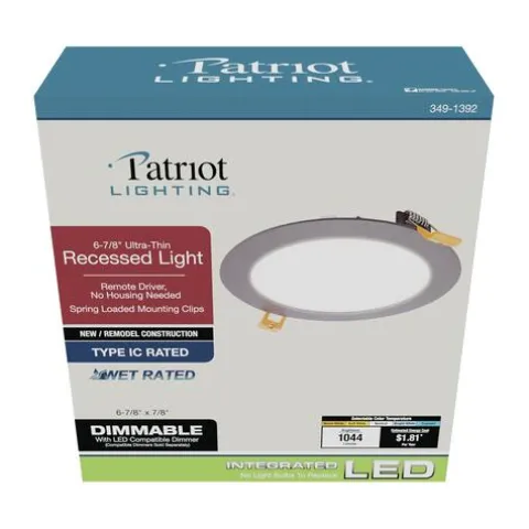 Buy Patriot Lighting® 6-7/8″ Led Bronze Ultra-Thin Downlight