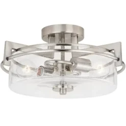 Buy Patriot Lighting® Addison Satin Nickel Semi-Flush Mount Ceiling Light
