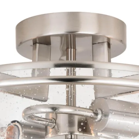 Buy Patriot Lighting® Addison Satin Nickel Semi-Flush Mount Ceiling Light