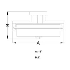 Buy Patriot Lighting® Addison Satin Nickel Semi-Flush Mount Ceiling Light