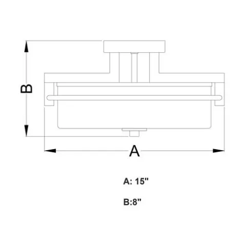 Buy Patriot Lighting® Addison Satin Nickel Semi-Flush Mount Ceiling Light
