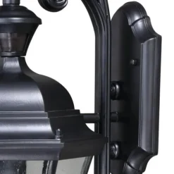 Buy Patriot Lighting® Dualux® Aberdeen Shiny Black Outdoor Wall Light