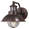 Buy Patriot Lighting® Dualux® Harwich Burnished Bronze Outdoor Wall Light