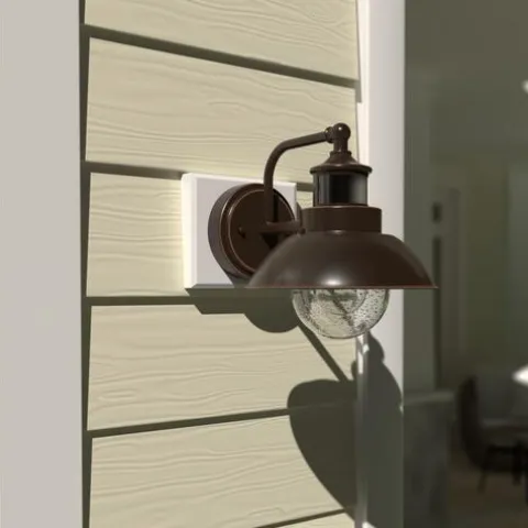 Buy Patriot Lighting® Dualux® Harwich Burnished Bronze Outdoor Wall Light