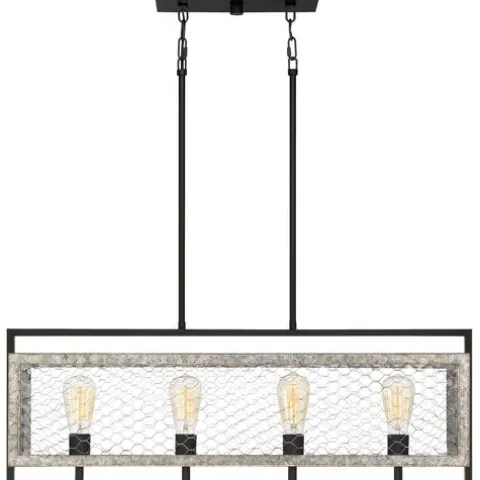 Buy Patriot Lighting Elegant Home Patriot Lighting® Elegant Home Bastein Black 4 Light Island Light