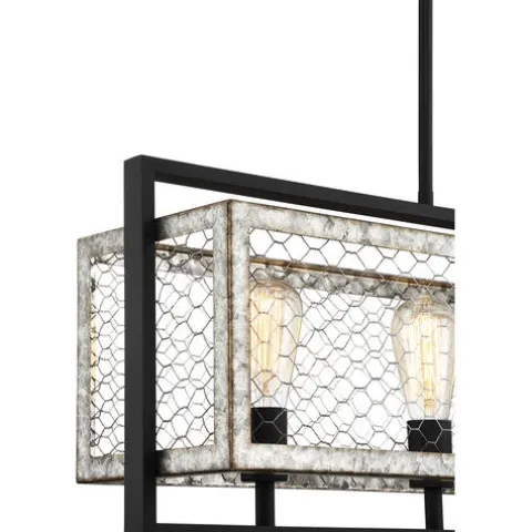 Buy Patriot Lighting Elegant Home Patriot Lighting® Elegant Home Bastein Black 4 Light Island Light