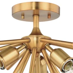 Buy Patriot Lighting® Estelle Nautral Brass 3 Light Semi-Flush Mount Ceiling Light