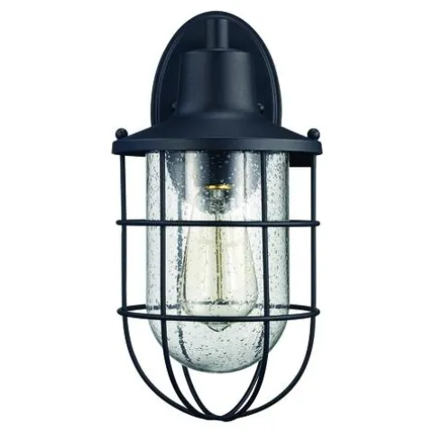 Buy Patriot Lighting® Hillcrest Black Outdoor Wall Light