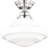 Buy Patriot Lighting® Huntley Satin Nickel Semi-Flush Mount Ceiling Light