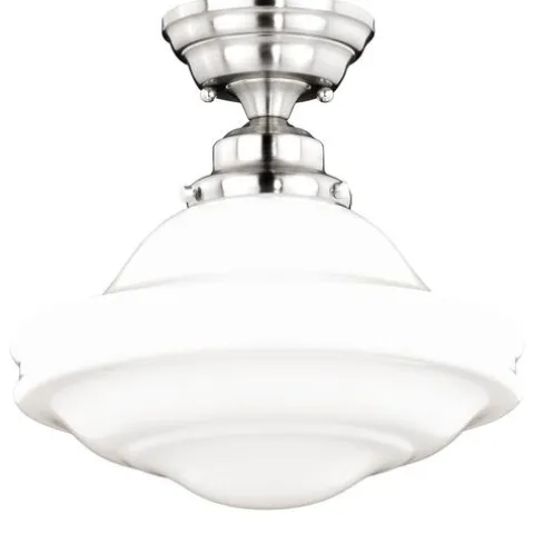 Buy Patriot Lighting® Huntley Satin Nickel Semi-Flush Mount Ceiling Light