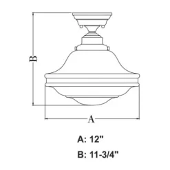Buy Patriot Lighting® Huntley Satin Nickel Semi-Flush Mount Ceiling Light