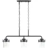 Buy Patriot Lighting® Joska Matte Black 3-Light Island Light
