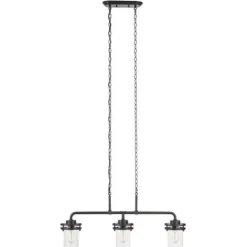 Buy Patriot Lighting® Joska Matte Black 3-Light Island Light