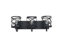 Buy Patriot Lighting® Phinny Matte Black 3-Light Vanity Light