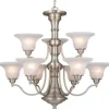 Buy Patriot Lighting® Standford 9-Light Brushed Nickel Chandelier
