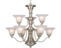 Buy Patriot Lighting® Standford 9-Light Brushed Nickel Chandelier
