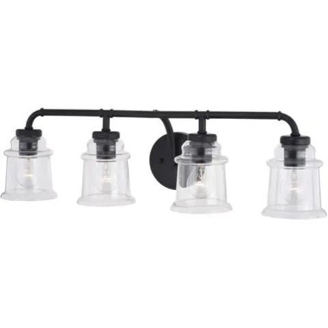 Buy Patriot Lighting® Toledo Matte Black 4 Light Vanity Light