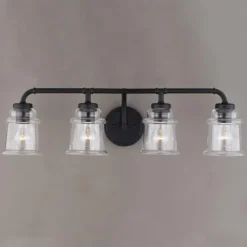 Buy Patriot Lighting® Toledo Matte Black 4 Light Vanity Light