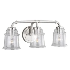 Buy Patriot Lighting® Toledo Satin Nickel 3 Light Vanity Light