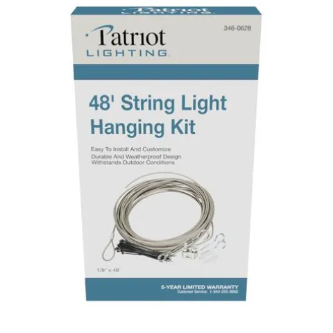 Cheap Patriot Lighting® 48′ String Light Hanging Kit