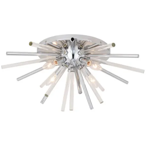Cheap Patriot Lighting® Aria Chrome Flush Mount Ceiling Light