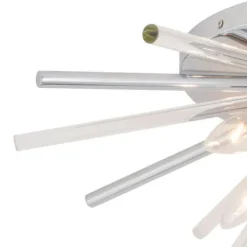Cheap Patriot Lighting® Aria Chrome Flush Mount Ceiling Light