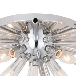 Cheap Patriot Lighting® Aria Chrome Flush Mount Ceiling Light