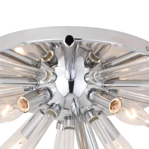 Cheap Patriot Lighting® Aria Chrome Flush Mount Ceiling Light