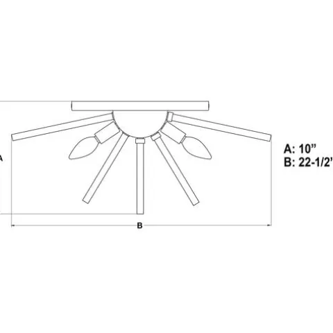 Cheap Patriot Lighting® Aria Chrome Flush Mount Ceiling Light