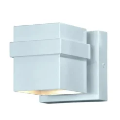 Cheap Patriot Lighting® Architecture Painted Satin Nickel Integrated Led Outdoor Wall Light