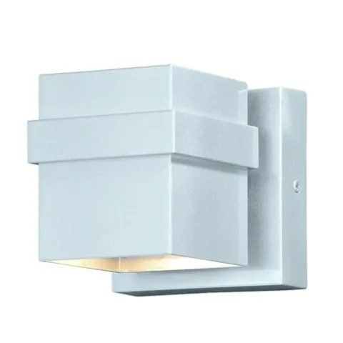 Cheap Patriot Lighting® Architecture Painted Satin Nickel Integrated Led Outdoor Wall Light