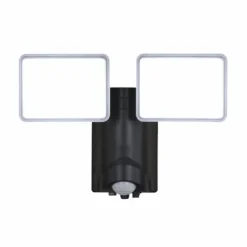Cheap Patriot Lighting® Black Led Dual Head Plug-In Motion Sensor Outdoor Security Flood Light